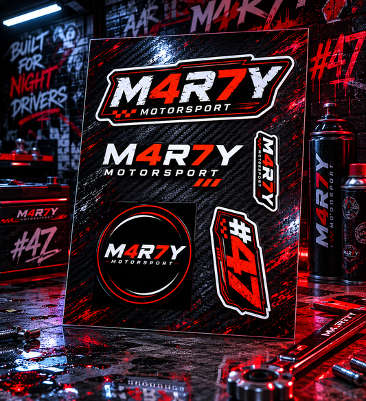 M4R7Y Motorsport Garage Decal Pack