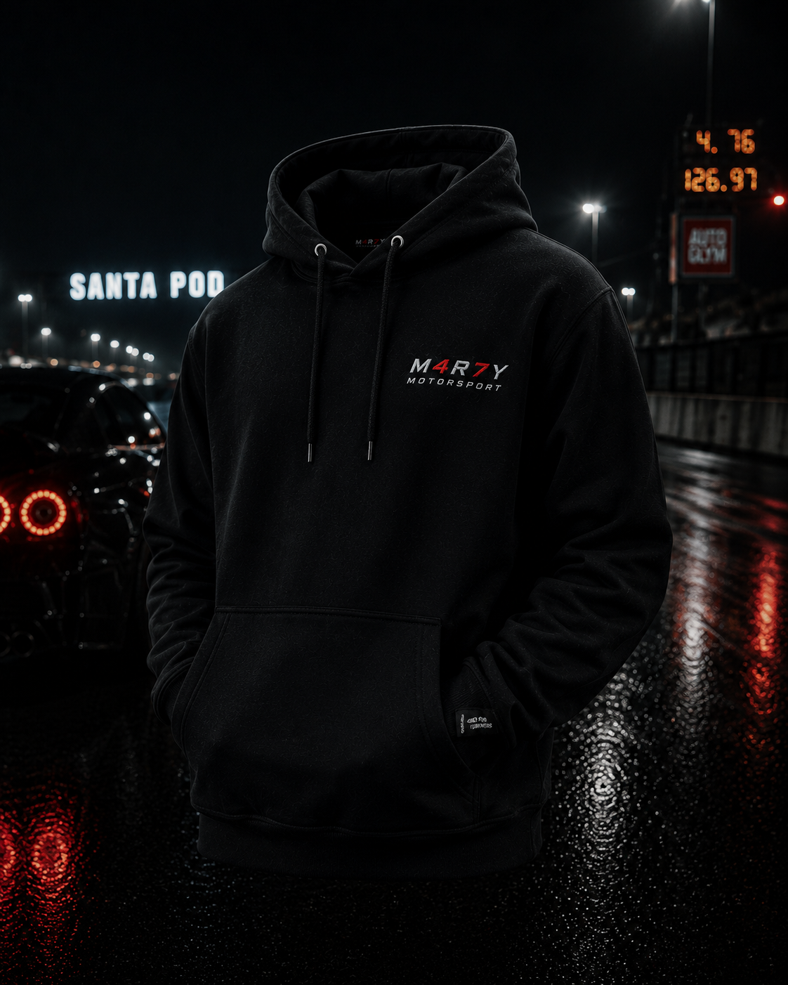 M4R7Y Essential Hoodie – Black