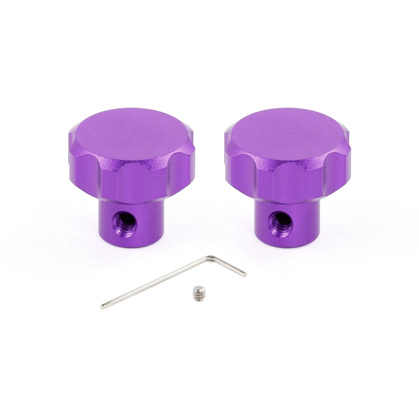 Aluminium Sim Wheel Rotary Knobs for Sim Racing Button Boxes (24mm / 6.1mm Hole)