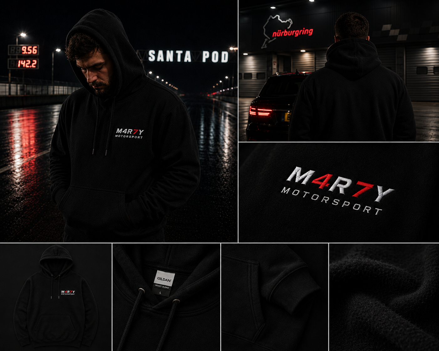 M4R7Y Essential Hoodie – Black